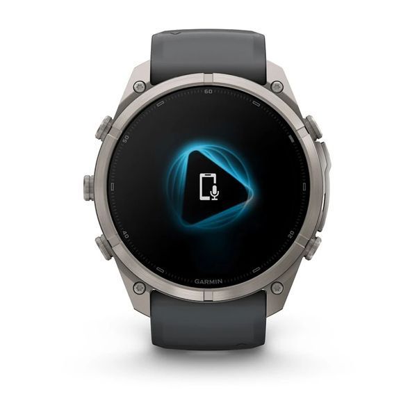 Смарт-часы Garmin Fenix 9 Pro 51mm Titanium with Graphite/Black Silicone Band (010-04337-25/26) 1482155 фото