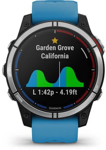 Смарт-часы Garmin Quatix 7 Standard Edition Blue Silicone Strap 921141 фото