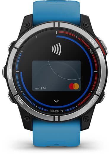Смарт-часы Garmin Quatix 7 Standard Edition Blue Silicone Strap 921141 фото