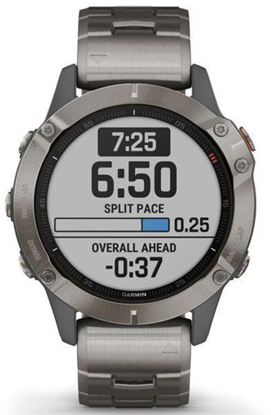Смарт-годинник Garmin Fenix ​​6 Pro Sapphire Titanium with Vented Titanium Bracelet 956276 фото