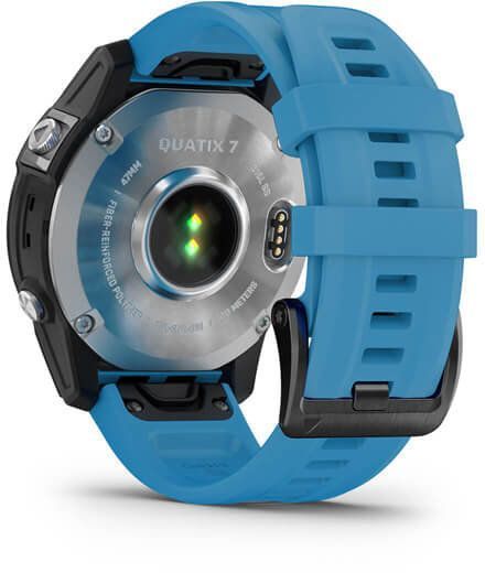 Смарт-часы Garmin Quatix 7 Standard Edition Blue Silicone Strap 921141 фото