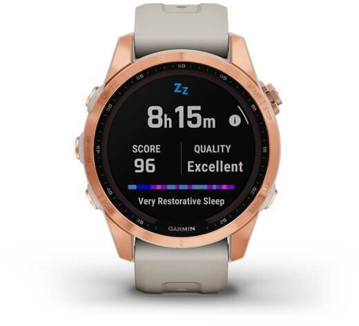 Смарт-часы Garmin Fenix 7S Solar Rose Gold with Light Sand Band 894150 фото