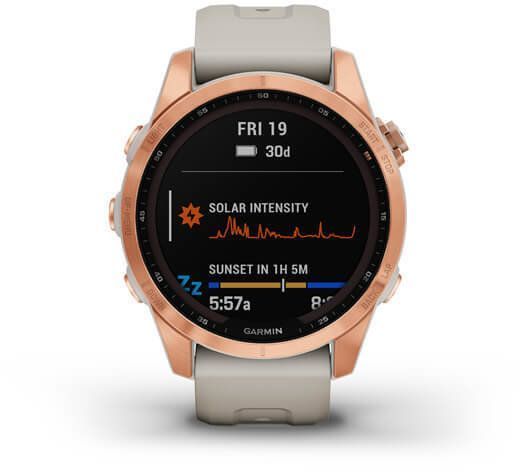 Смарт-часы Garmin Fenix 7S Solar Rose Gold with Light Sand Band 894150 фото