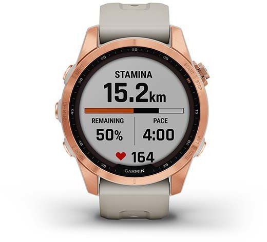 Смарт-часы Garmin Fenix 7S Solar Rose Gold with Light Sand Band 894150 фото