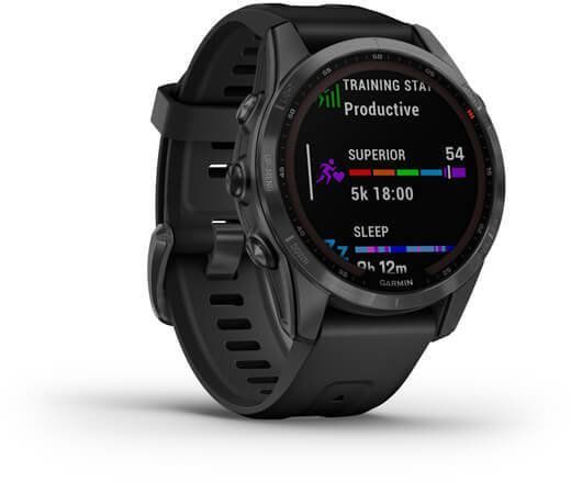 Смарт-часы Garmin Fenix 7S Solar Slate Gray with Black Band 894151 фото