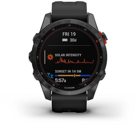 Смарт-часы Garmin Fenix 7S Solar Slate Gray with Black Band 894151 фото