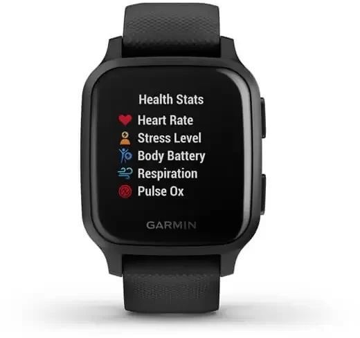 Смарт-часы Garmin Venu Sq Music Fitness Watch Black with Slate Bezel 724087 фото