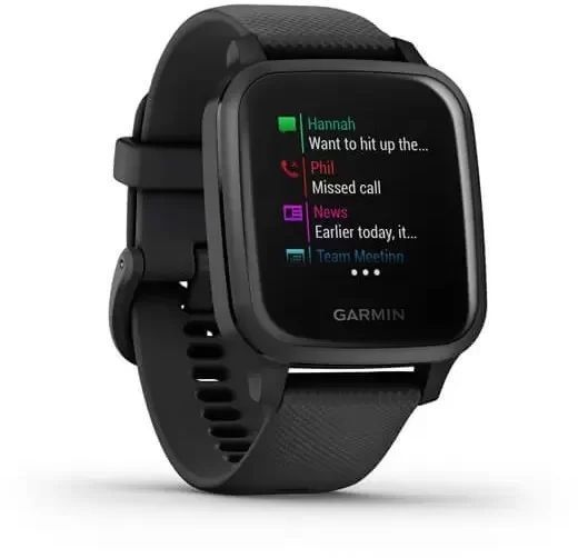 Смарт-часы Garmin Venu Sq Music Fitness Watch Black with Slate Bezel 724087 фото