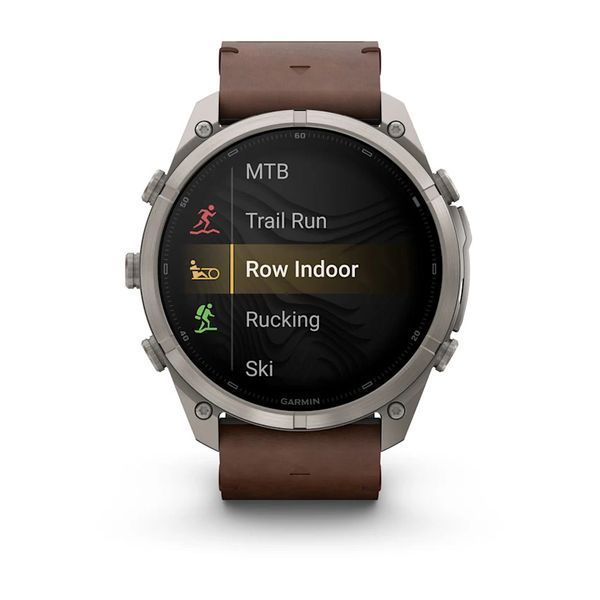 Смарт-часы Garmin Fenix 9 Pro 51mm LTE Titanium with Walnut Leather Band (010-04337-40/41) 1482151 фото