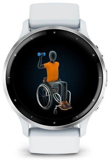 Смарт-годинник Garmin Venu 3 Silver Stainless Steel Bezel with Whitestone Case and Silicone Band 1171355 фото