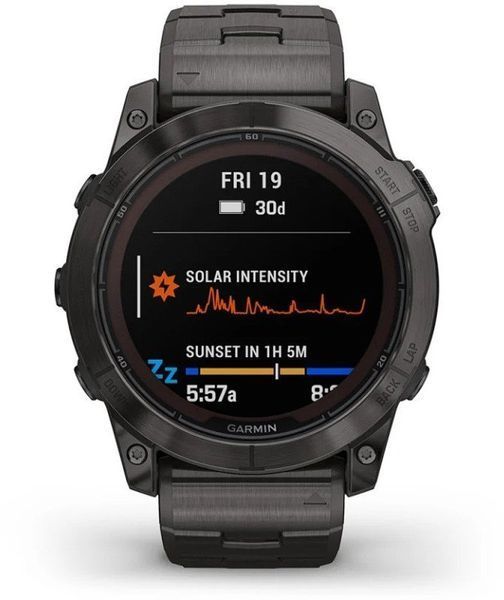 Смарт-часы Garmin Fenix 7X Pro Sapphire Solar Carbon Gray DLC Titanium with Vented Titanium Bracelet 1118685 фото