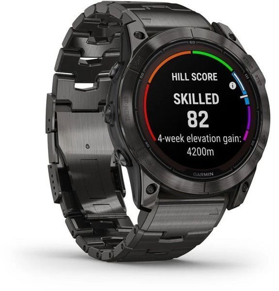 Смарт-часы Garmin Fenix 7X Pro Sapphire Solar Carbon Gray DLC Titanium with Vented Titanium Bracelet 1118685 фото