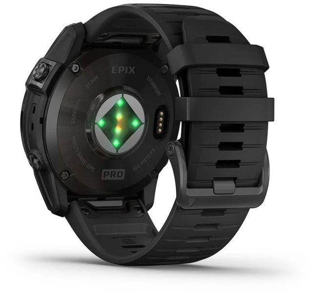 Смарт-часы Garmin Epix Pro (Gen 2) 51mm Sapphire Carbon Grey DLC Titanium with Black Band 1118726 фото