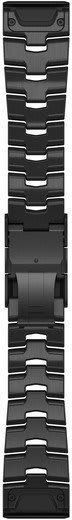Ремінець Garmin QuickFit 26mm Watch Bands Vented Titanium Bracelet with Carbon Grey DLC Coating 936087 фото