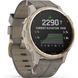Смарт-часы Garmin Fenix 6S Pro Solar Edition Light gold with shale grey suede band 828806 фото 2