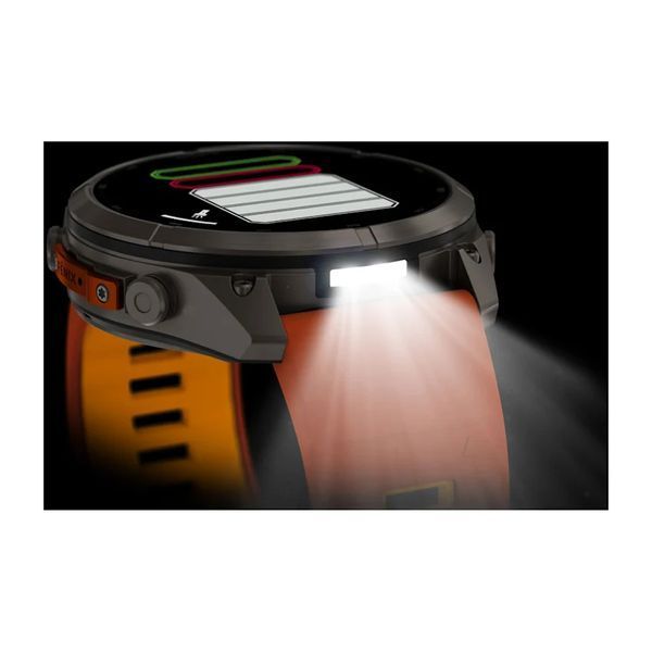 Смарт-часы Garmin Fenix 9 Pro 51mm LTE Titanium with Autumn Orange/Orange Silicone Band (010-04337-00/01) 1482153 фото