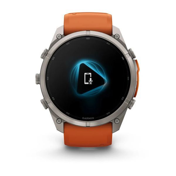 Смарт-часы Garmin Fenix 9 Pro 51mm LTE Titanium with Autumn Orange/Orange Silicone Band (010-04337-00/01) 1482153 фото