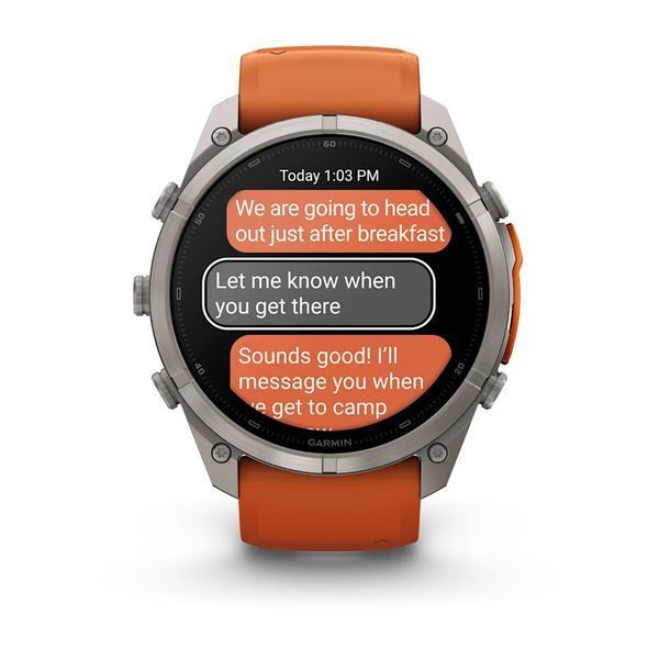 Смарт-часы Garmin Fenix 9 Pro 51mm LTE Titanium with Autumn Orange/Orange Silicone Band (010-04337-00/01) 1482153 фото