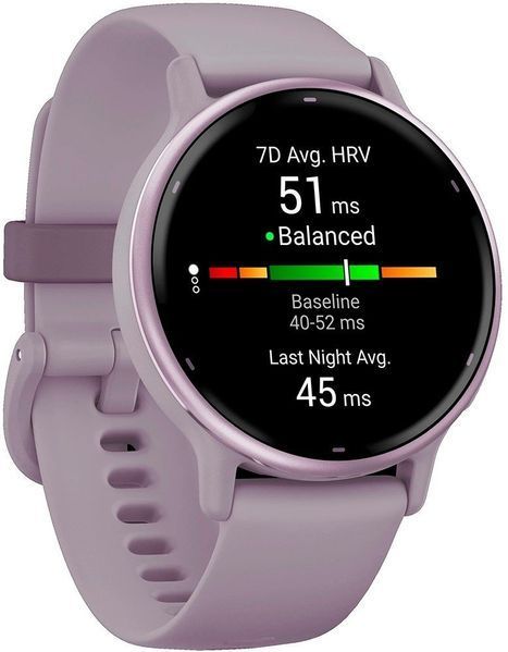 Смарт-часы Garmin Vivoactive 5 Metallic Orchid Aluminium Bezel with Orchid Case and Silicone Band 1183621 фото