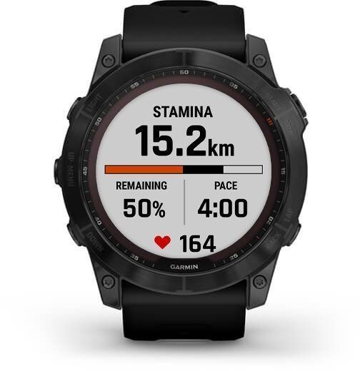 Смарт-годинник Garmin Fenix ​​7X Sapphire Solar Black DLC Titanium with Black Band 894158 фото