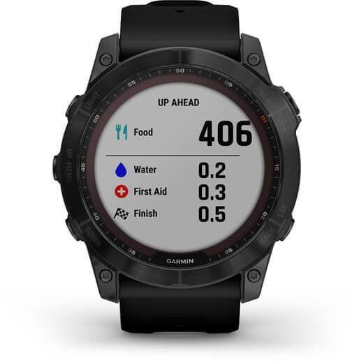 Смарт-годинник Garmin Fenix ​​7X Sapphire Solar Black DLC Titanium with Black Band 894158 фото