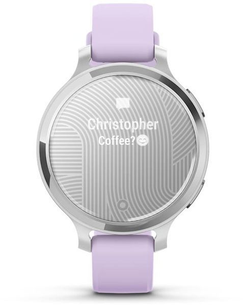 Смарт-часы Garmin Lily 2 Active Silver with Purple Jasmine Silicone Band 1359498 фото
