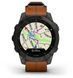 Смарт-часы Garmin Epix (Gen 2) Sapphire Black Titanium with Chestnut Leather Band 893889 фото 3