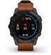 Смарт-часы Garmin Epix (Gen 2) Sapphire Black Titanium with Chestnut Leather Band 893889 фото 7