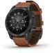 Смарт-часы Garmin Epix (Gen 2) Sapphire Black Titanium with Chestnut Leather Band 893889 фото 1
