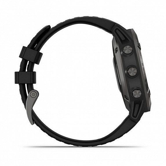 Смарт-годинник Garmin Fenix ​​6 Sapphire Carbon Grey DLC with Black Band 563392 фото