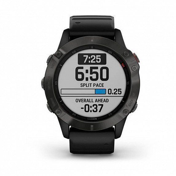 Смарт-годинник Garmin Fenix ​​6 Sapphire Carbon Grey DLC with Black Band 563392 фото