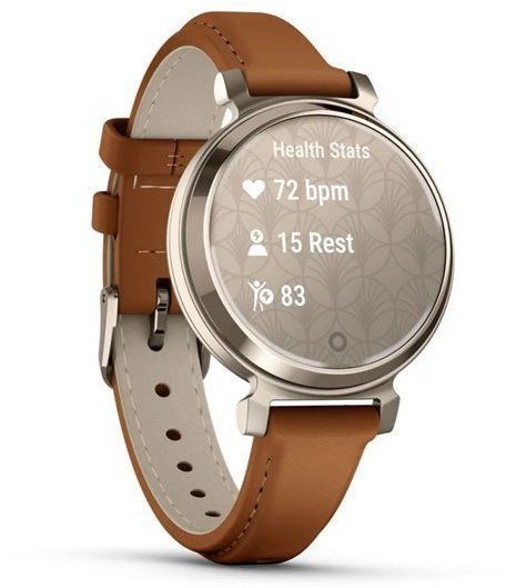 Смарт-часы Garmin Lily 2 Classic Cream Gold with Tan Leather Band 1241730 фото