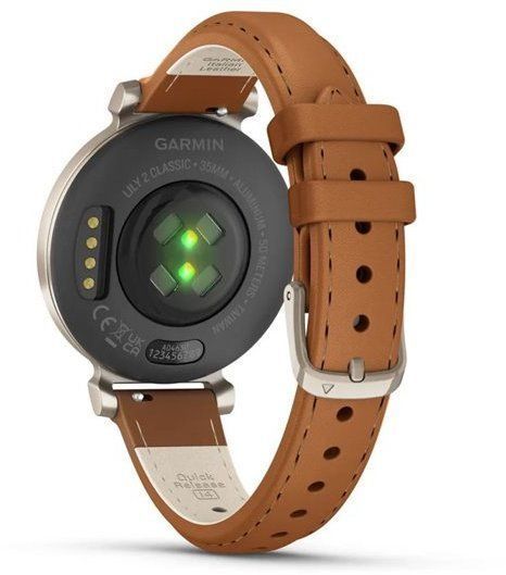 Смарт-часы Garmin Lily 2 Classic Cream Gold with Tan Leather Band 1241730 фото