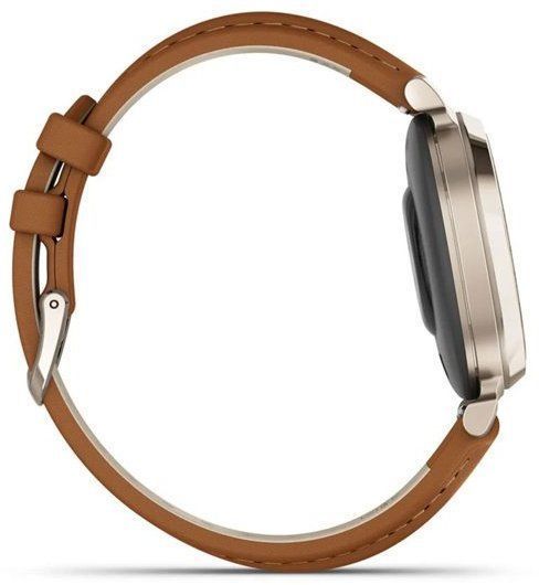 Смарт-часы Garmin Lily 2 Classic Cream Gold with Tan Leather Band 1241730 фото