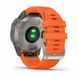 Смарт-часы Garmin Fenix 6 Sapphire Titanium with Ember Orange Band 563393 фото 4