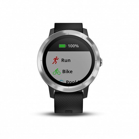 Смарт-годинник Garmin Vivoactive 3 Silver with Black Silicon 454083 фото