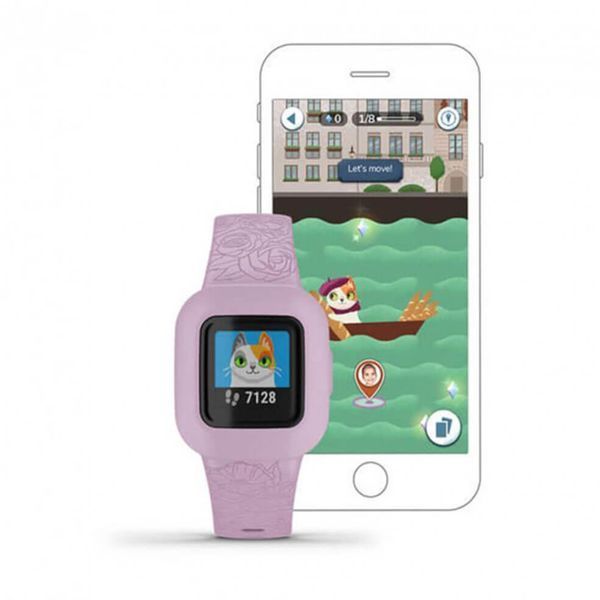 Фітнес-браслет Garmin Vivofit Jr 3 Lilac Floral 860638 фото