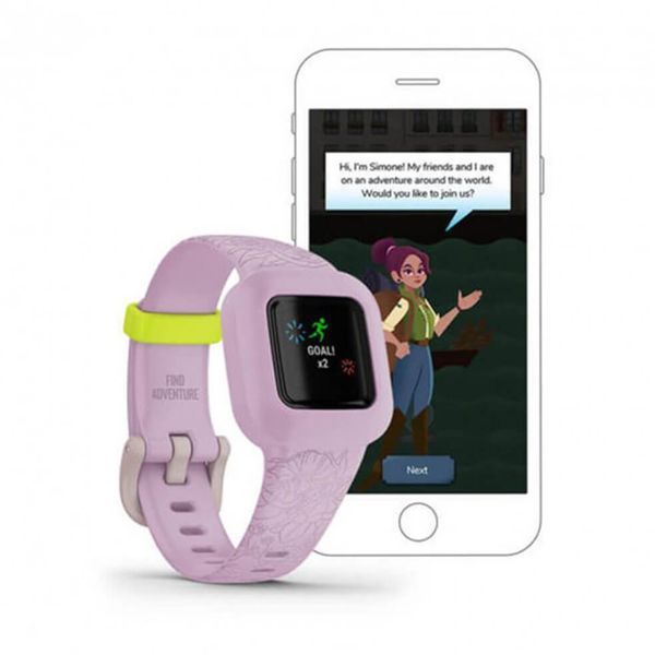 Фітнес-браслет Garmin Vivofit Jr 3 Lilac Floral 860638 фото