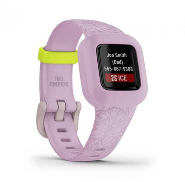 Фітнес-браслет Garmin Vivofit Jr 3 Lilac Floral 860638 фото