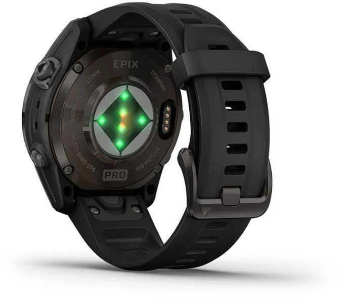 Смарт-часы Garmin Epix Pro (Gen 2) 42mm Sapphire Carbon Grey DLC Titanium with Black Band 1118731 фото