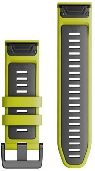 Ремешок Garmin QuickFit 26mm Watch Bands Electric Lime/Graphite Silicone 1364891 фото