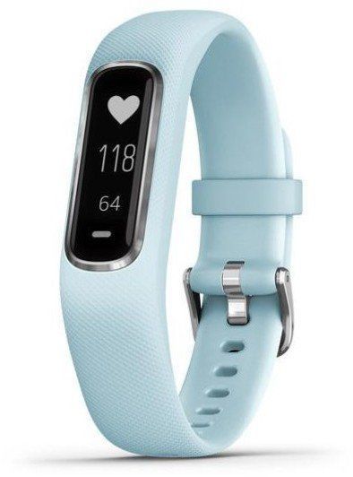 Фітнес-браслет Garmin Vivosmart 4 Azure Blue with Silver Hardware Small/Medium 1048546 фото