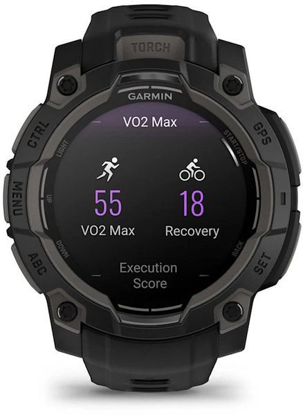 Смарт-годинник Garmin Instinct 3 AMOLED 45mm Black with Black Band 1404974 фото