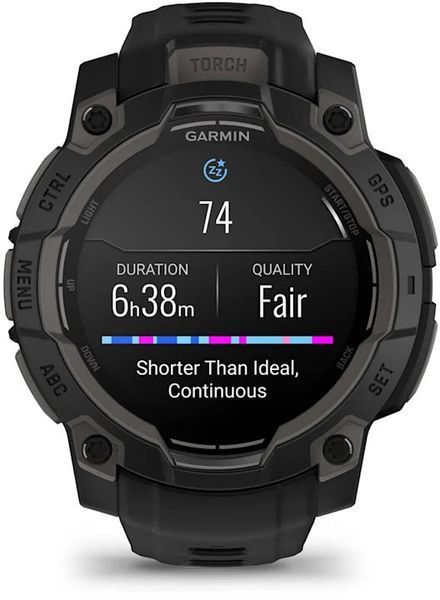 Смарт-годинник Garmin Instinct 3 AMOLED 45mm Black with Black Band 1404974 фото