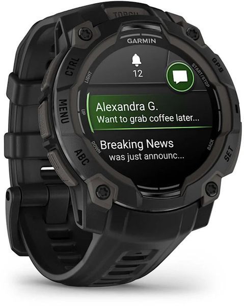 Смарт-годинник Garmin Instinct 3 AMOLED 45mm Black with Black Band 1404974 фото