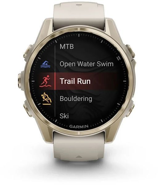 Смарт-часы Garmin Fenix 8 AMOLED 43mm Sapphire Soft Gold with Fog Grey/Dark Sandstone Silicone Band 1346370 фото