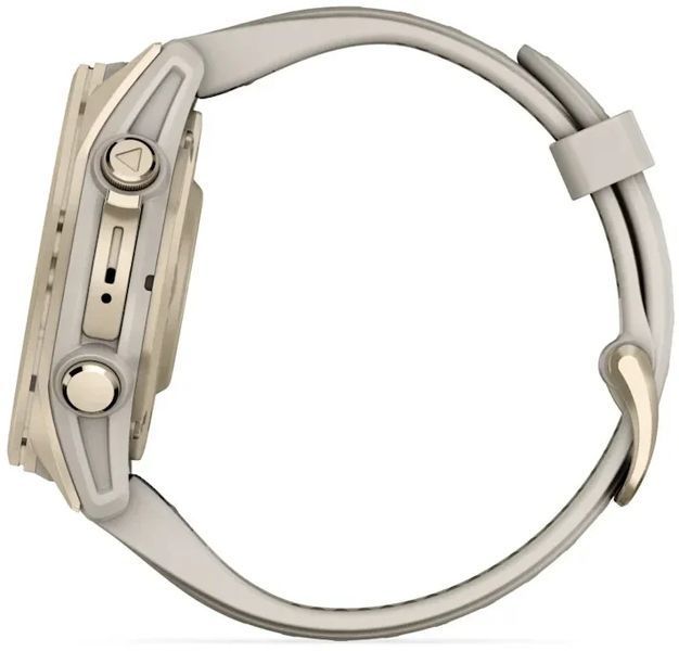 Смарт-часы Garmin Fenix 8 AMOLED 43mm Sapphire Soft Gold with Fog Grey/Dark Sandstone Silicone Band 1346370 фото