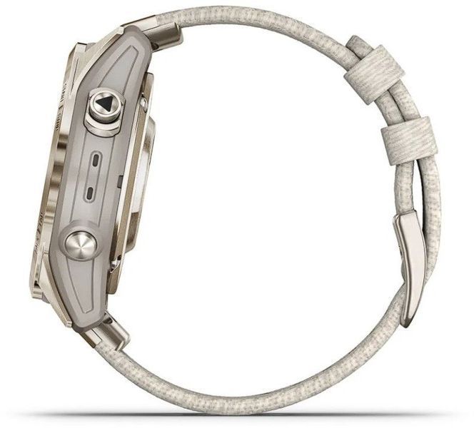 Смарт-часы Garmin Epix Pro (Gen 2) 42mm Sapphire Soft Gold with Cream Heathered Nylon Band 1118732 фото