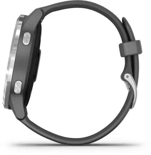 Смарт-часы Garmin Vivoactive 4 Silver Stainless Steel Bezel w. Shadow Gray and Silicone B. 683429 фото