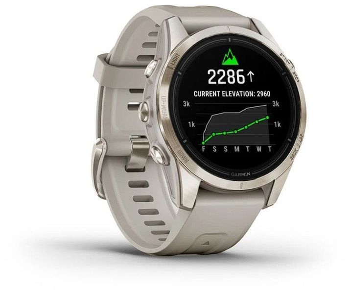 Смарт-годинник Garmin Epix Pro (Gen 2) 42mm Sapphire Soft Gold with Light Sand Band 1118730 фото